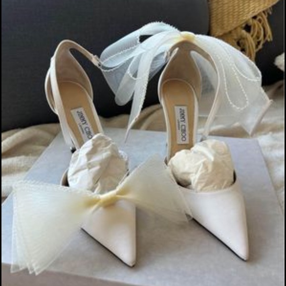 Jimmy Choo Bow Heels - Size 39.5 - Picture 1 of 11
